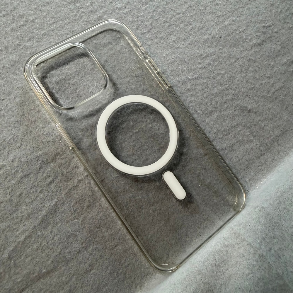 Authentic Apple iPhone 15 Pro Max Clear Case MagSafe Transparent Cover